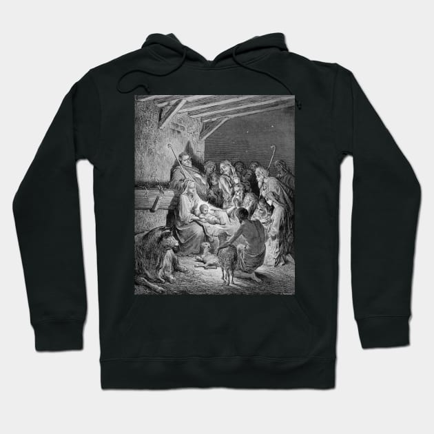 The Manger - Gustave Dore Hoodie by forgottenbeauty